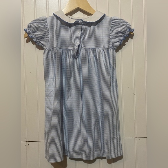 Eyelet & Ivy‎ dress blue/white stripe size 6 - Picture 4 of 6